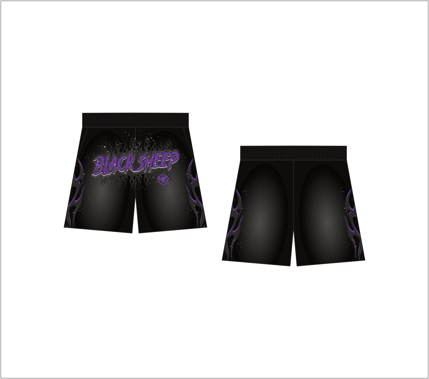 Black Sheep Short (Purple and Black)