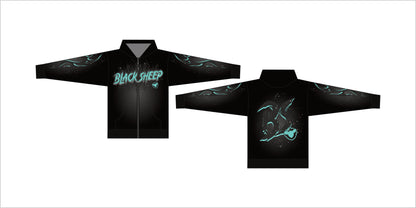 Black Sheep Hoodie (Black and Turquoise)