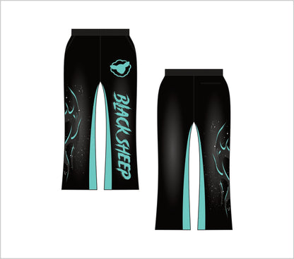 Black Sheep Pant (Black and Turquoise)