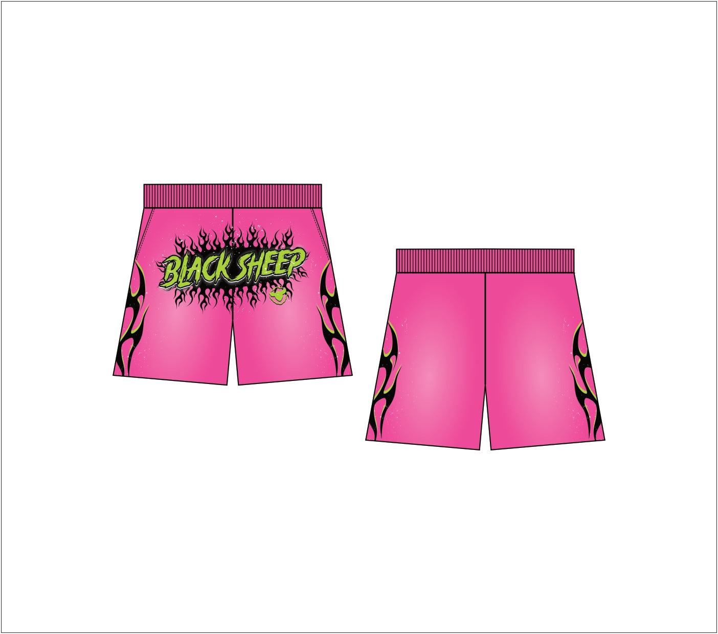 Black Sheep Short (Hot Pink)