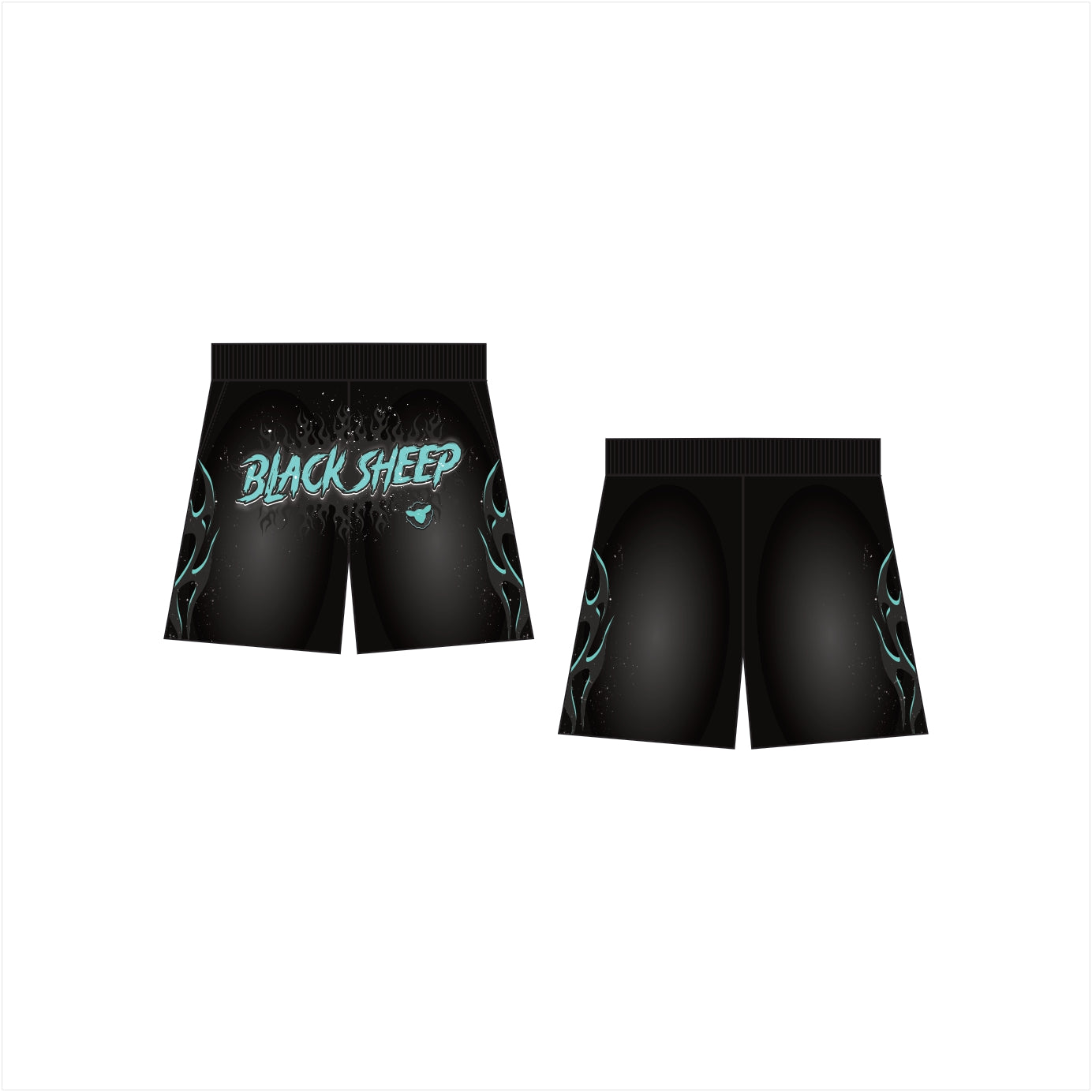 Black Sheep Short (Black and Turquoise)