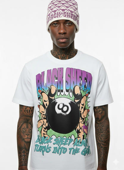 Goat Tee and Beanie (White)